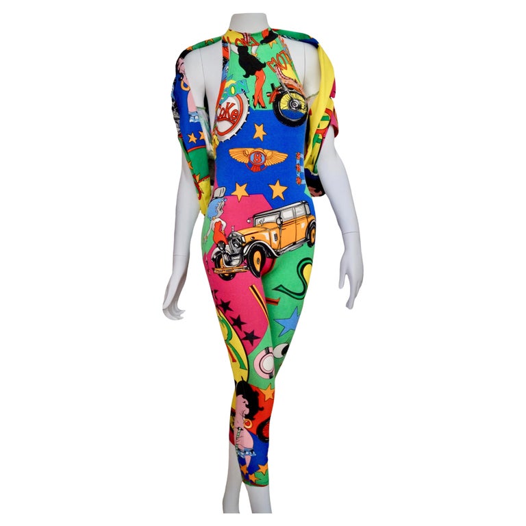 VERSACE JEANS COUTURE vintage 80s Betty Boop jumpsuit and jacket 