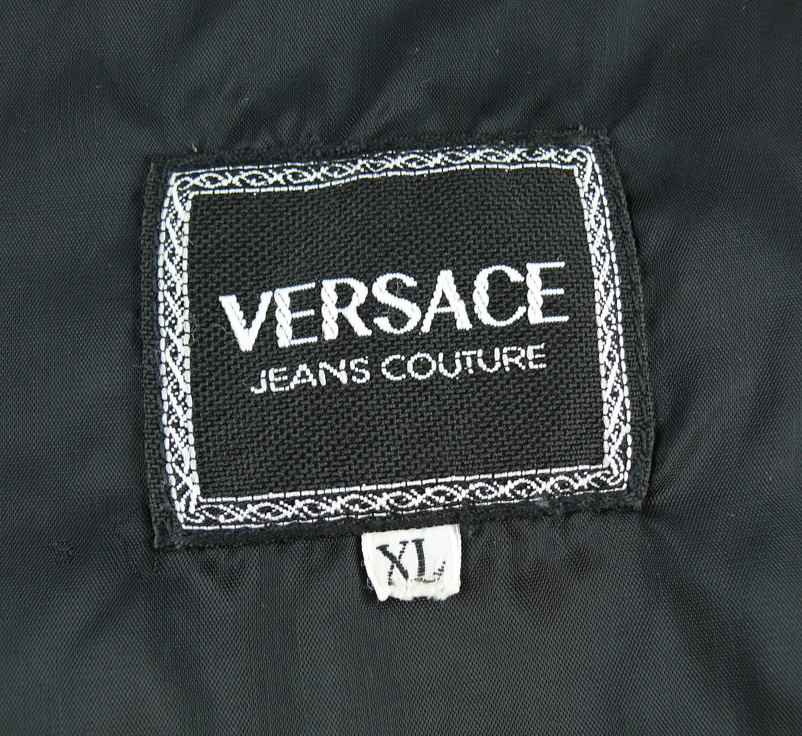 Versace Jeans Couture Vintage Marilyn Monroe Betty Boop Bomber Moto Jacket XL For Sale 4