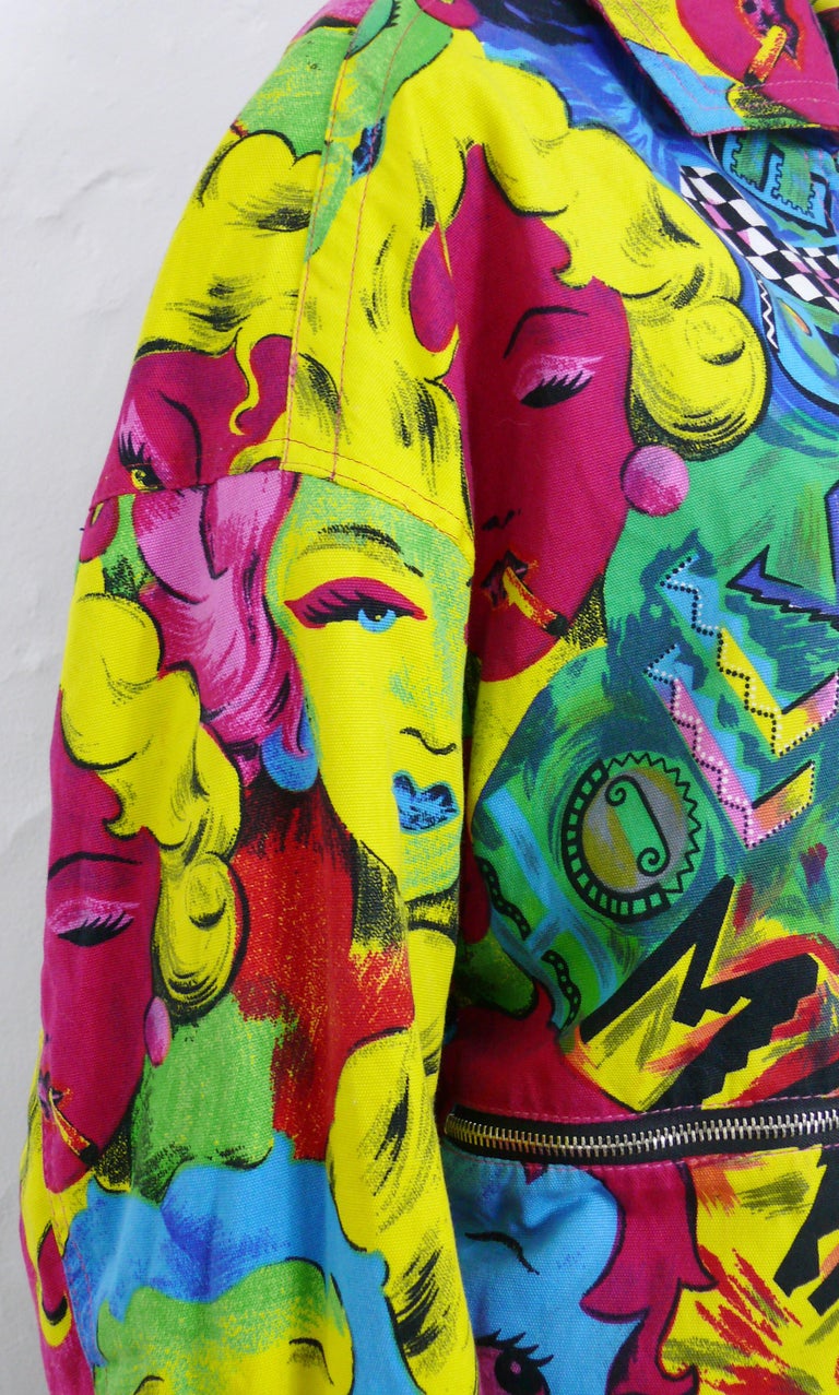 Versace Jeans Couture Vintage Marilyn Monroe Betty Boop Bomber