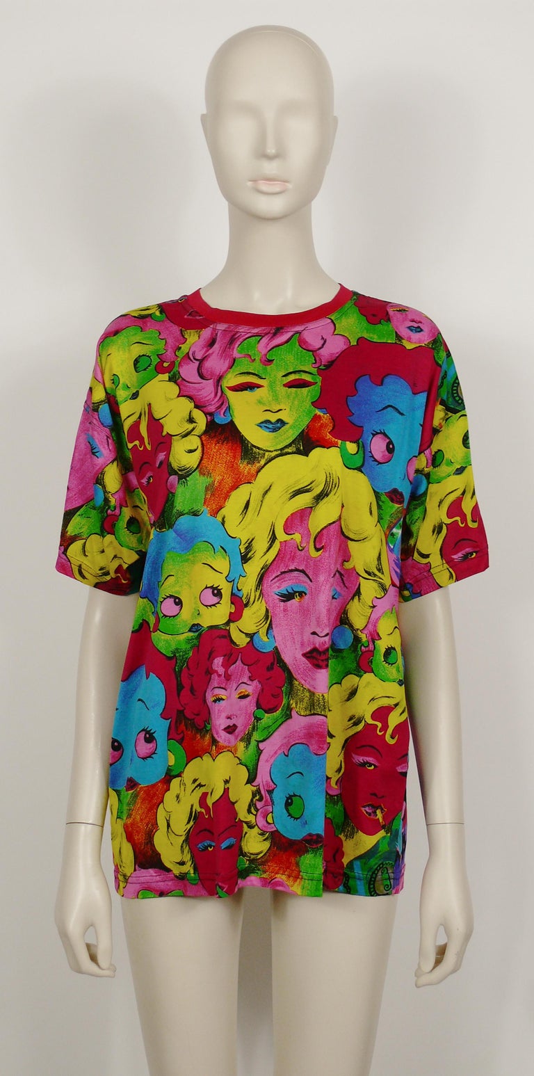 Versace Jeans Couture Vintage Marilyn Monroe Betty Boop Cotton T-Shirt For  Sale at 1stDibs | marilyn monroe vintage shirt
