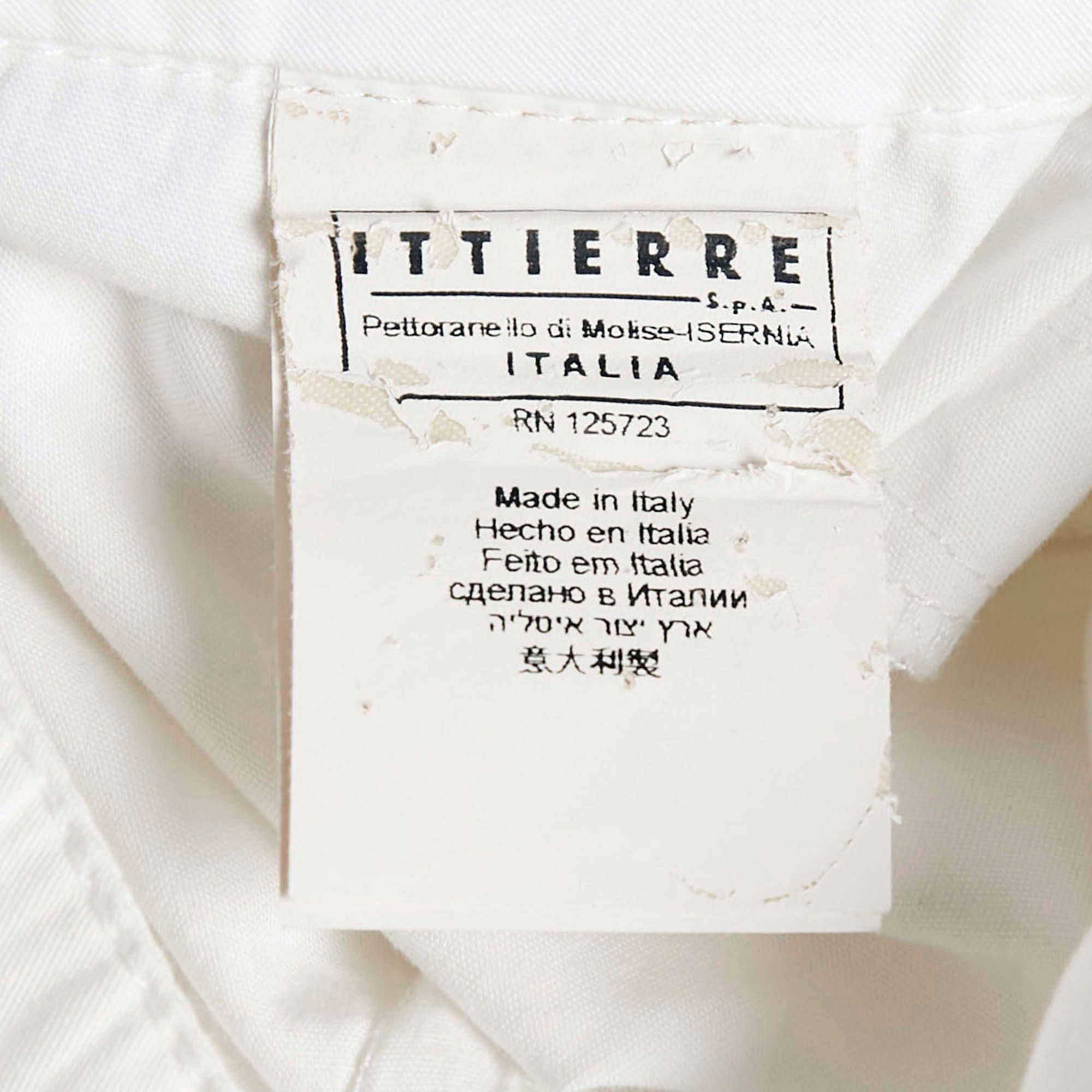 Versace Jeans Couture White Cotton Trousers S For Sale 2