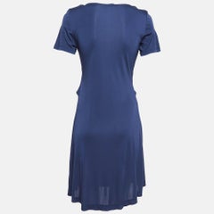 Versace Jeans Navy Blue Jersey Mini Dress M