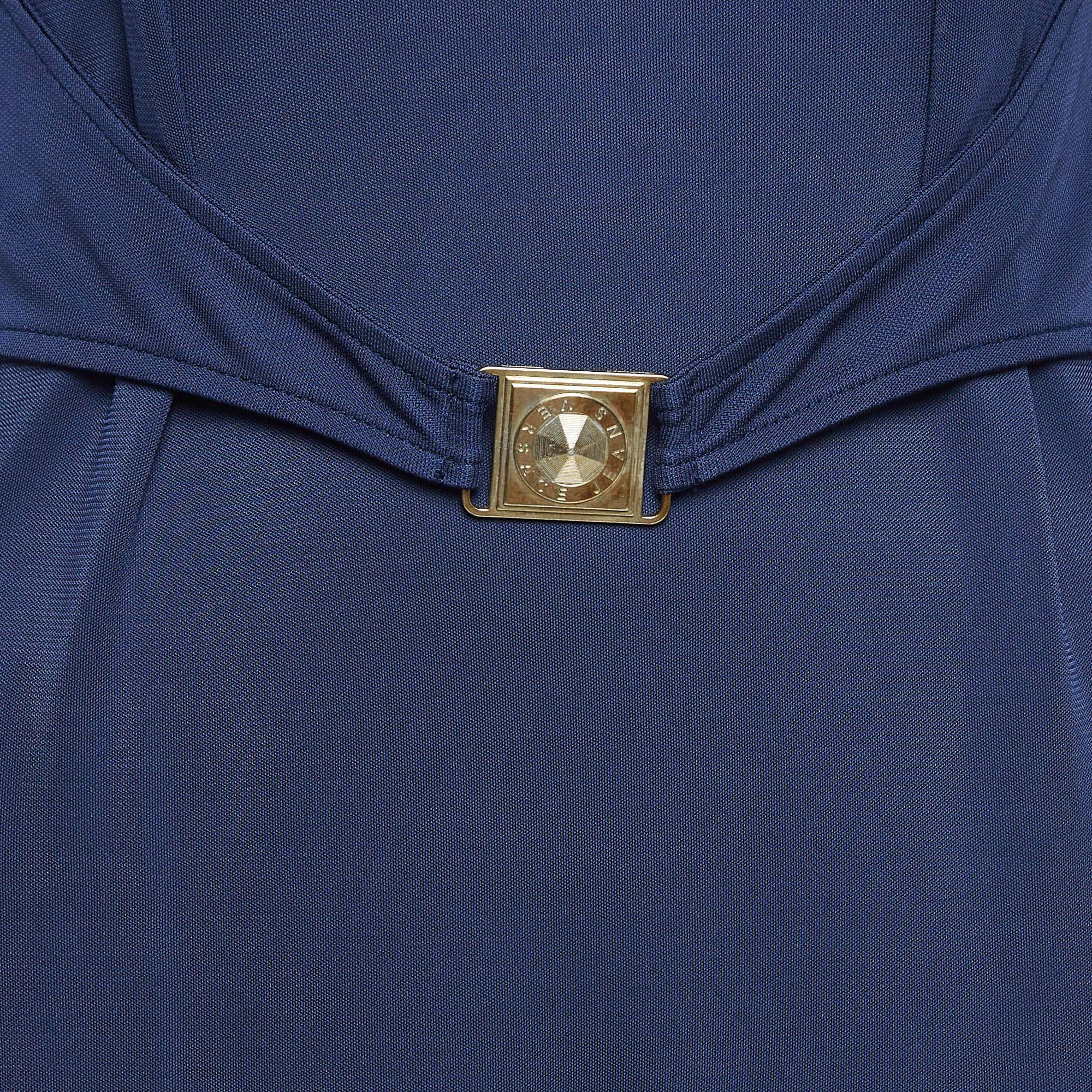 Versace Jeans Mini Vestido de Jersey Azul Marino M en Bueno estado para la venta en Dubai, Al Qouz 2