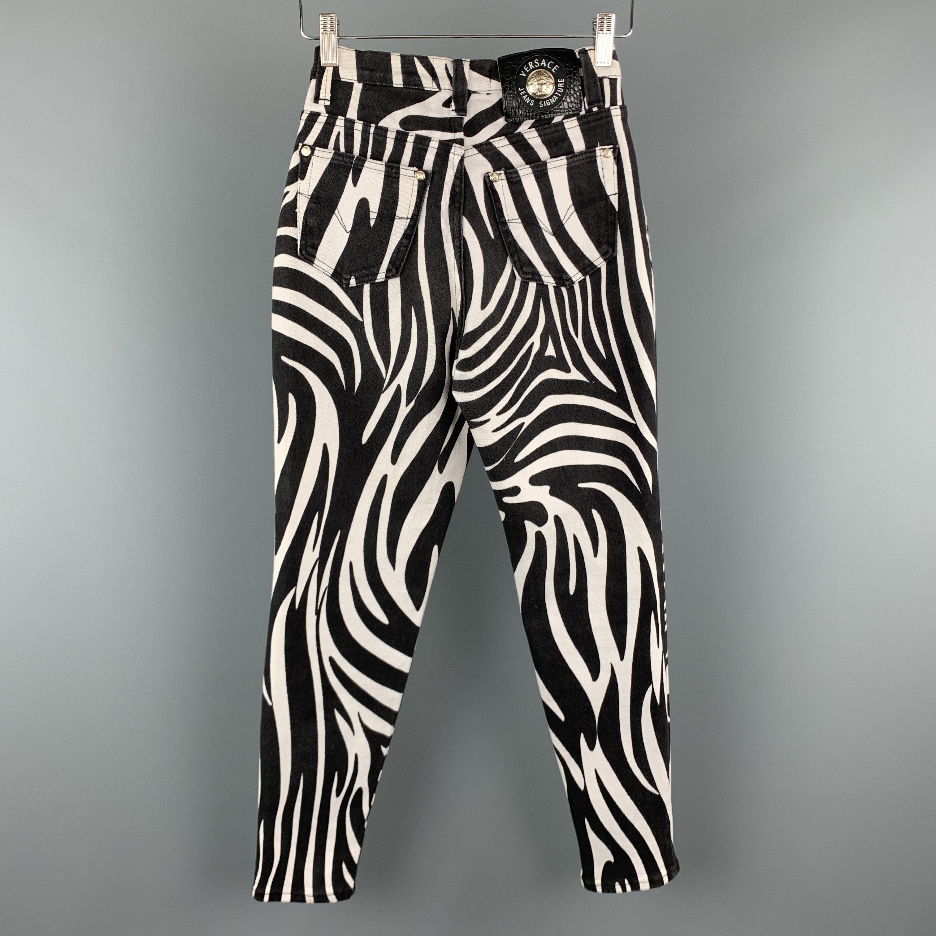 versace zebra print