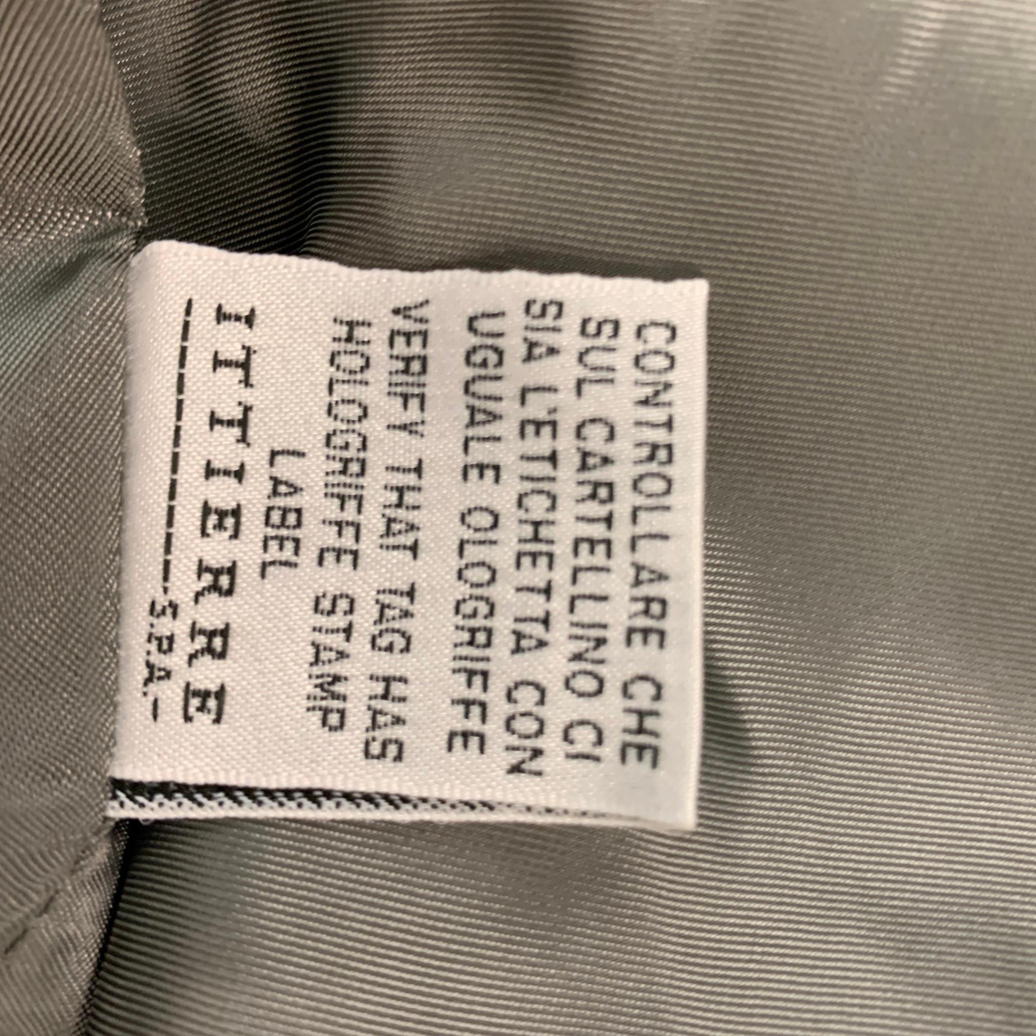VERSACE JEANS Size L Grey Multi-Color Checkered Cotton Vest In Good Condition In San Francisco, CA