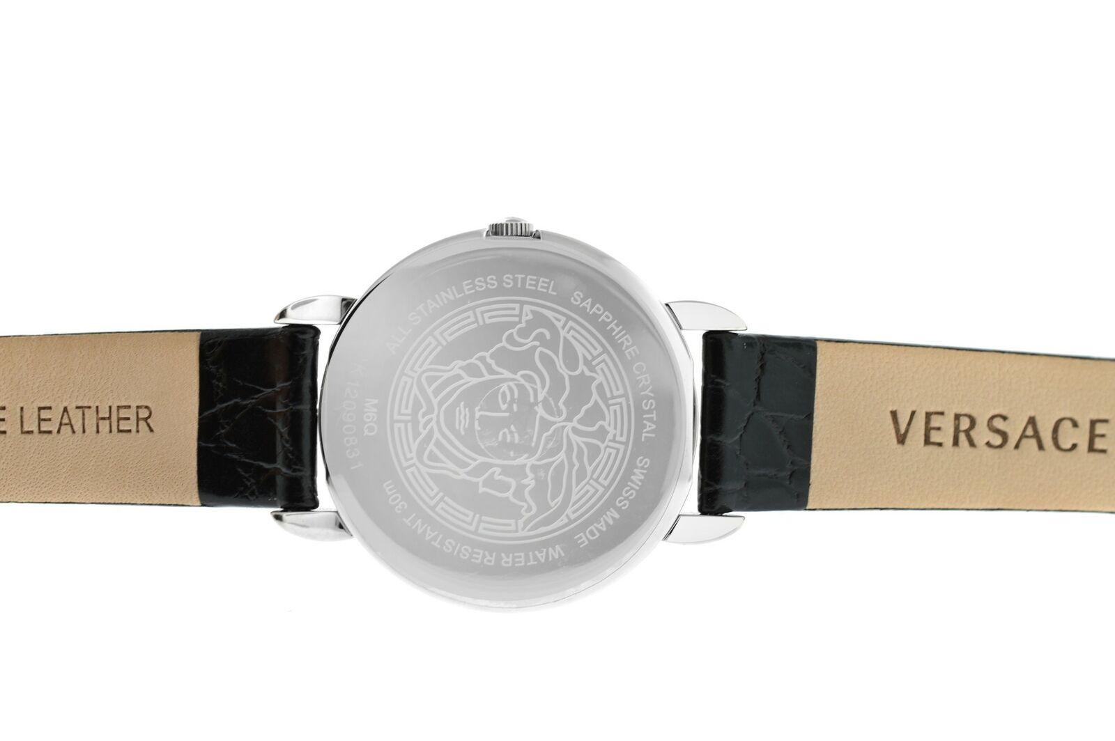 Women's or Men's Versace Krios M6Q99D008 S009 Stainless Steel Quartz Watch For Sale