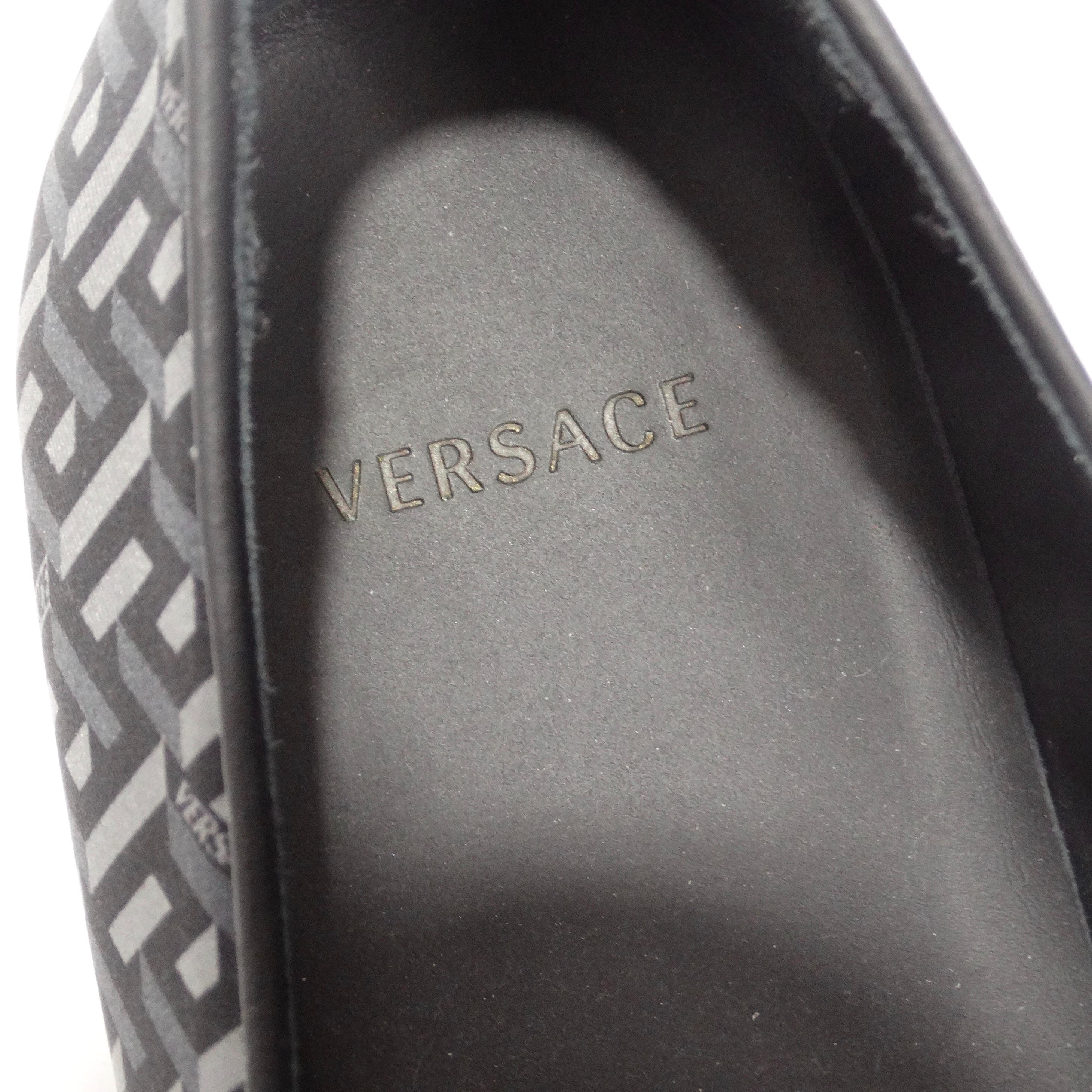 Versace La Greca Jacquard-Loafers aus Jacquard im Angebot 2