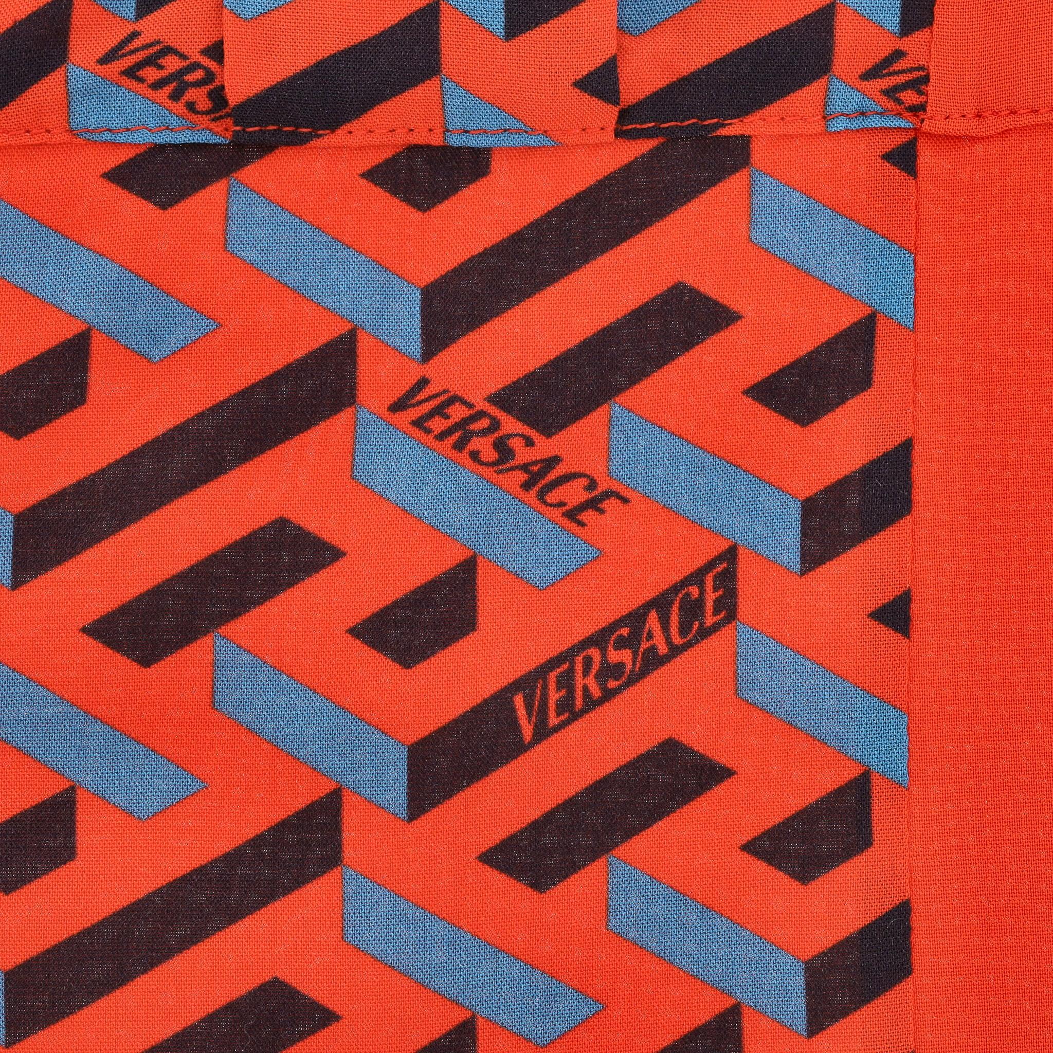Women's Versace La Greca Monogram Print Detail Shirt For Sale