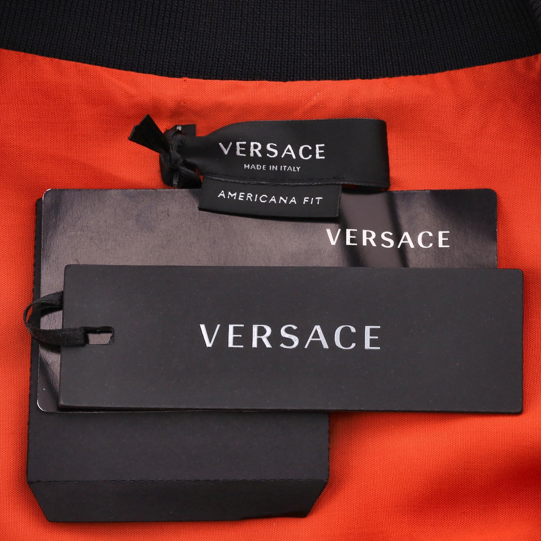 Versace La Greca Monogram Print Detail Shirt For Sale 1