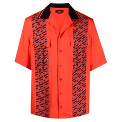 Camicia Versace La Greca con dettaglio Monogram