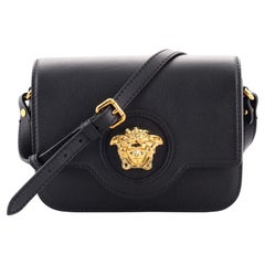 Versace La Medusa Flap Shoulder Bag Leather Small