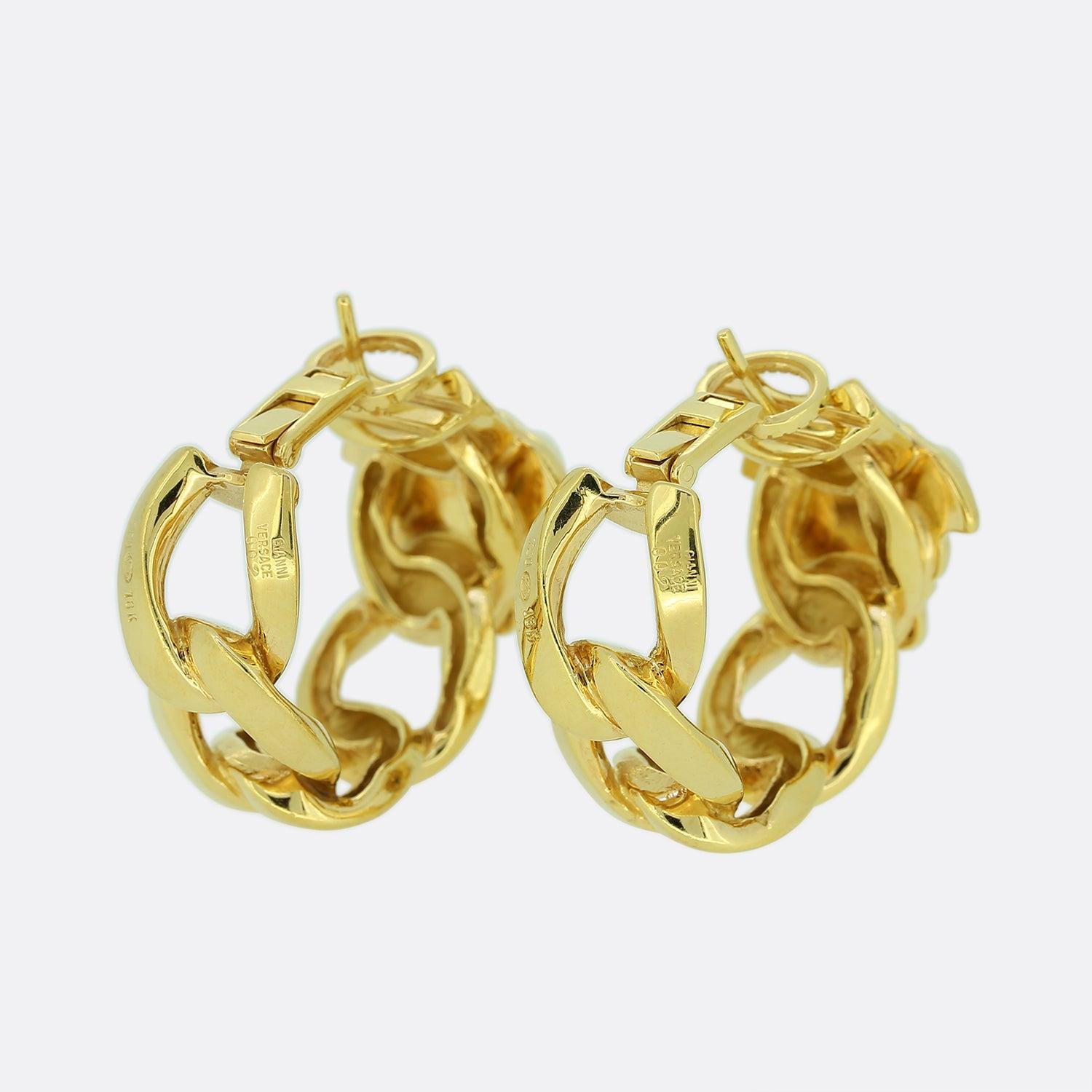 Versace La Medusa Hoop Earrings 1