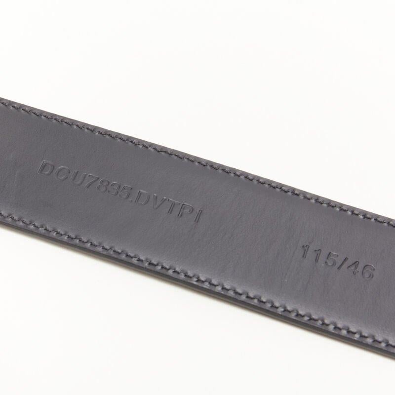 VERSACE La Medusa Insignia gold oval buckle black leather belt 115cm 44-48