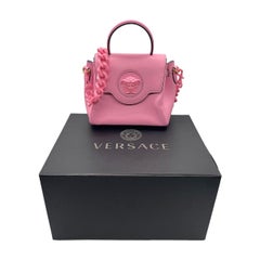 Versace La Medusa Rosa Henkeltasche mit Griff oben