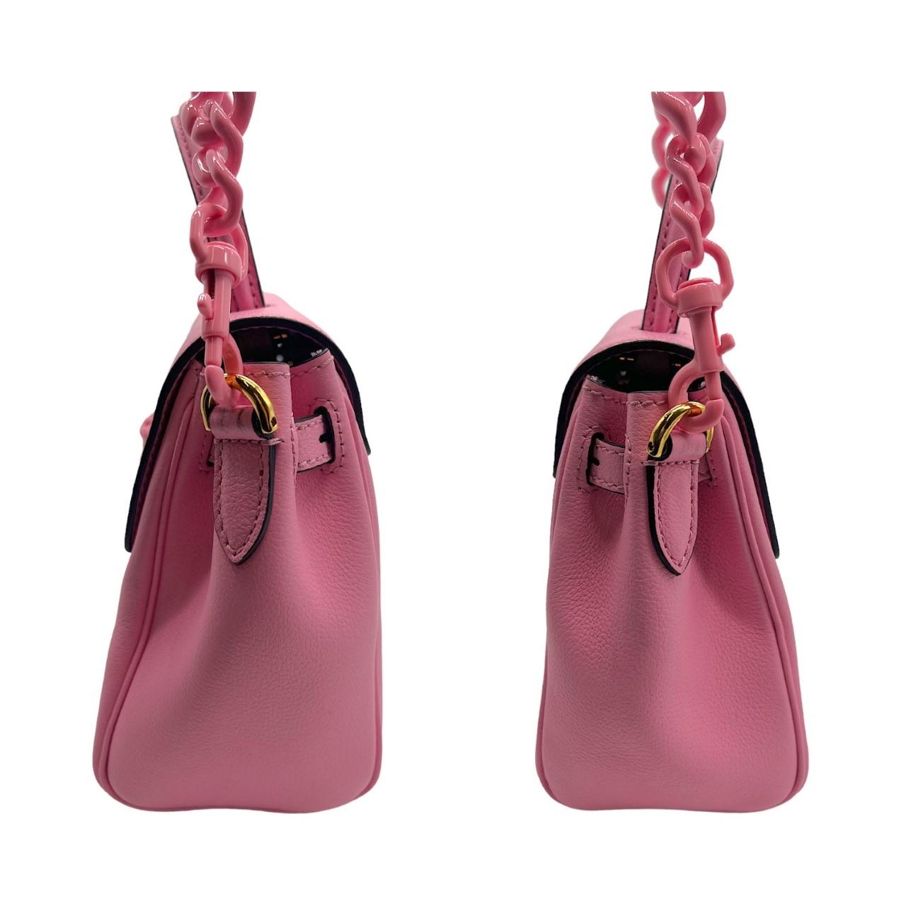 Versace La Medusa Pink Top Handle Bag In Excellent Condition In Scottsdale, AZ