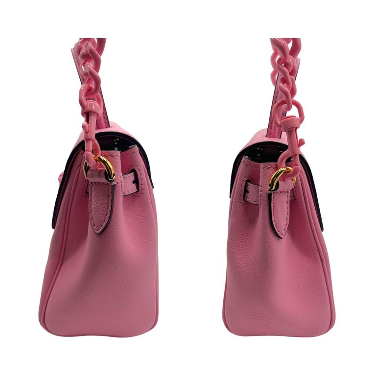 Versace La Medusa Pink Top Handle Bag For Sale at 1stDibs