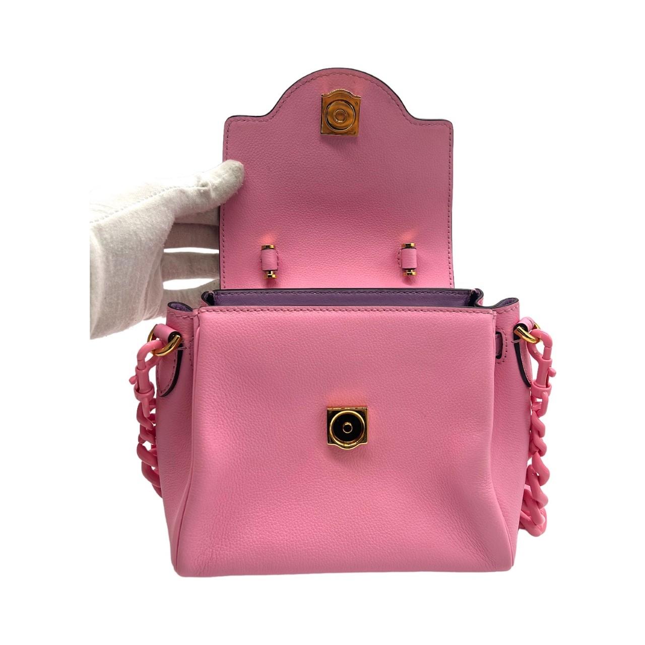 Versace La Medusa Pink Top Handle Bag 1