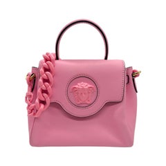 Versace La Medusa Pink Top Handle Bag