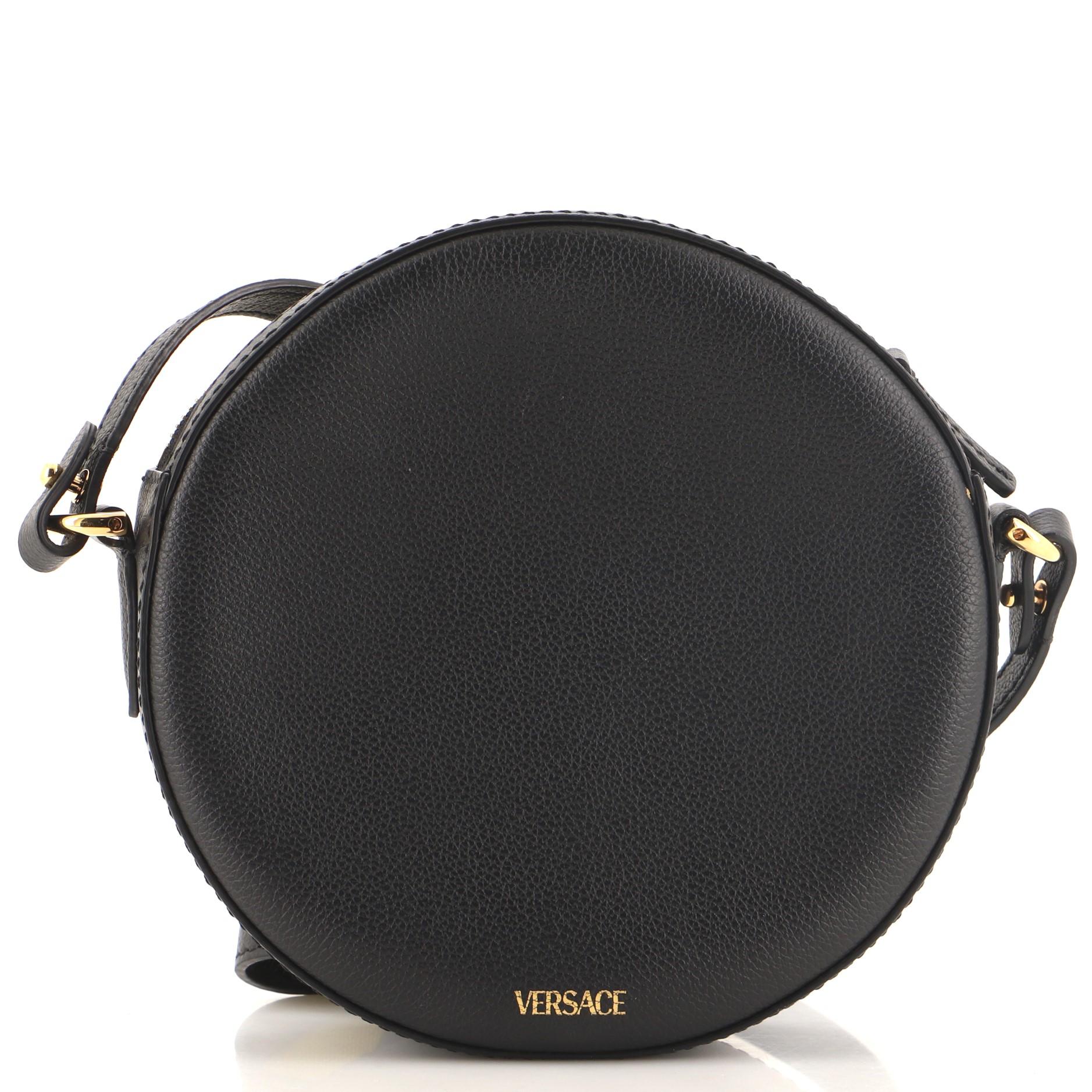 Versace La Medusa Round Camera Bag Leather Small at 1stDibs versace