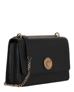 Versace La Medusa Shoulder Bag — Black