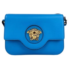 Versace La Medusa Shoulder Bag — Blue