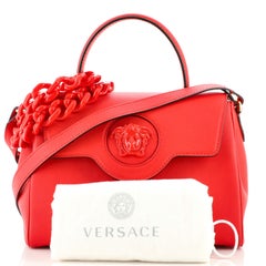 Versace La Medusa Top Handle Bag Leather Medium