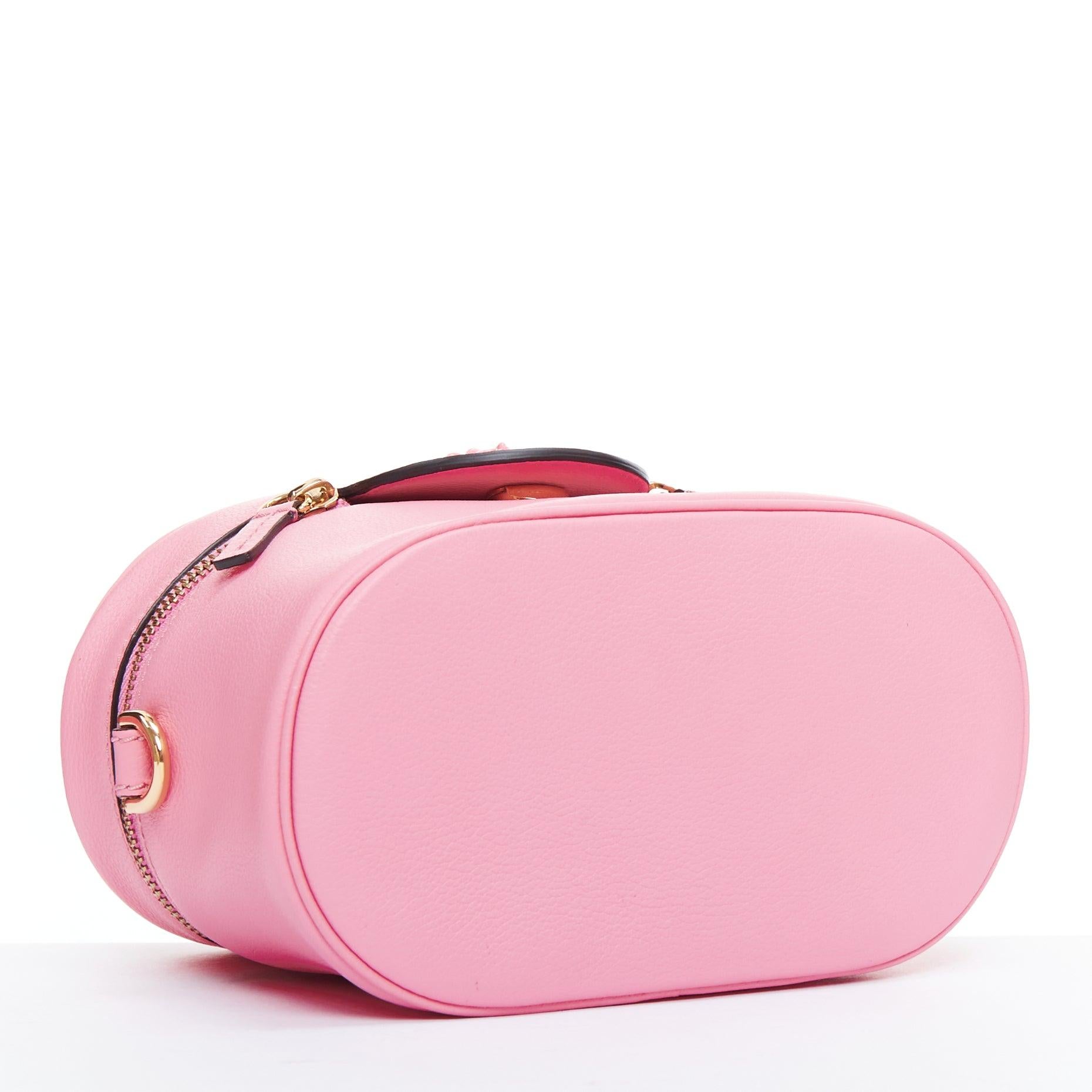 VERSACE La Medusa Vanity pink gold hardware mini crossbody bag 1