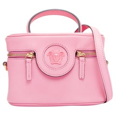 VERSACE La Medusa Vanity pink gold hardware mini crossbody bag