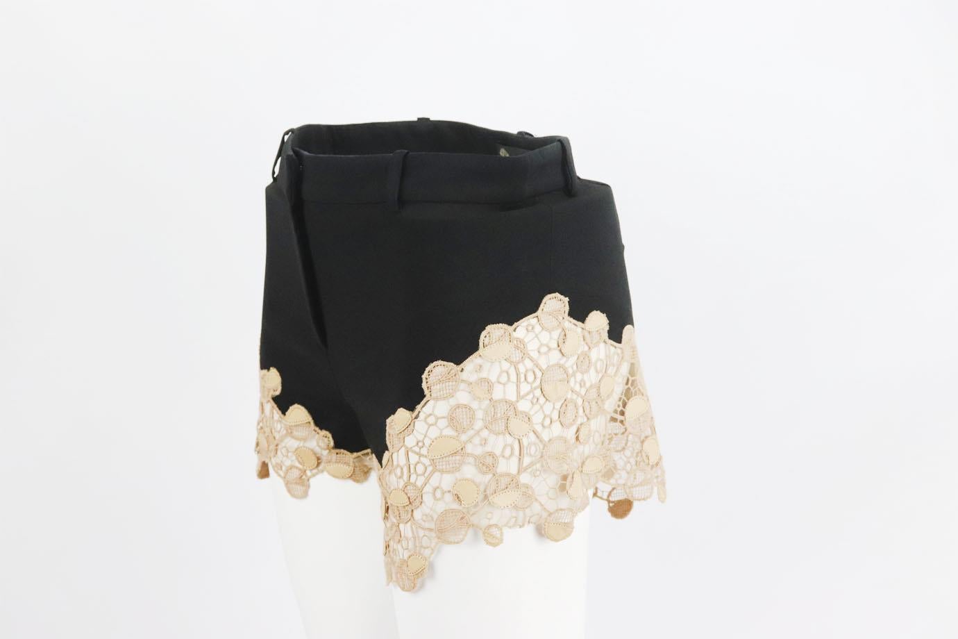 versace lace shorts