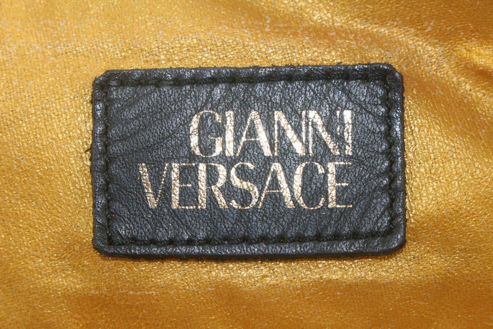 Versace Large Baroque Yellow x Black Duffle with Strap 4VER119K 6