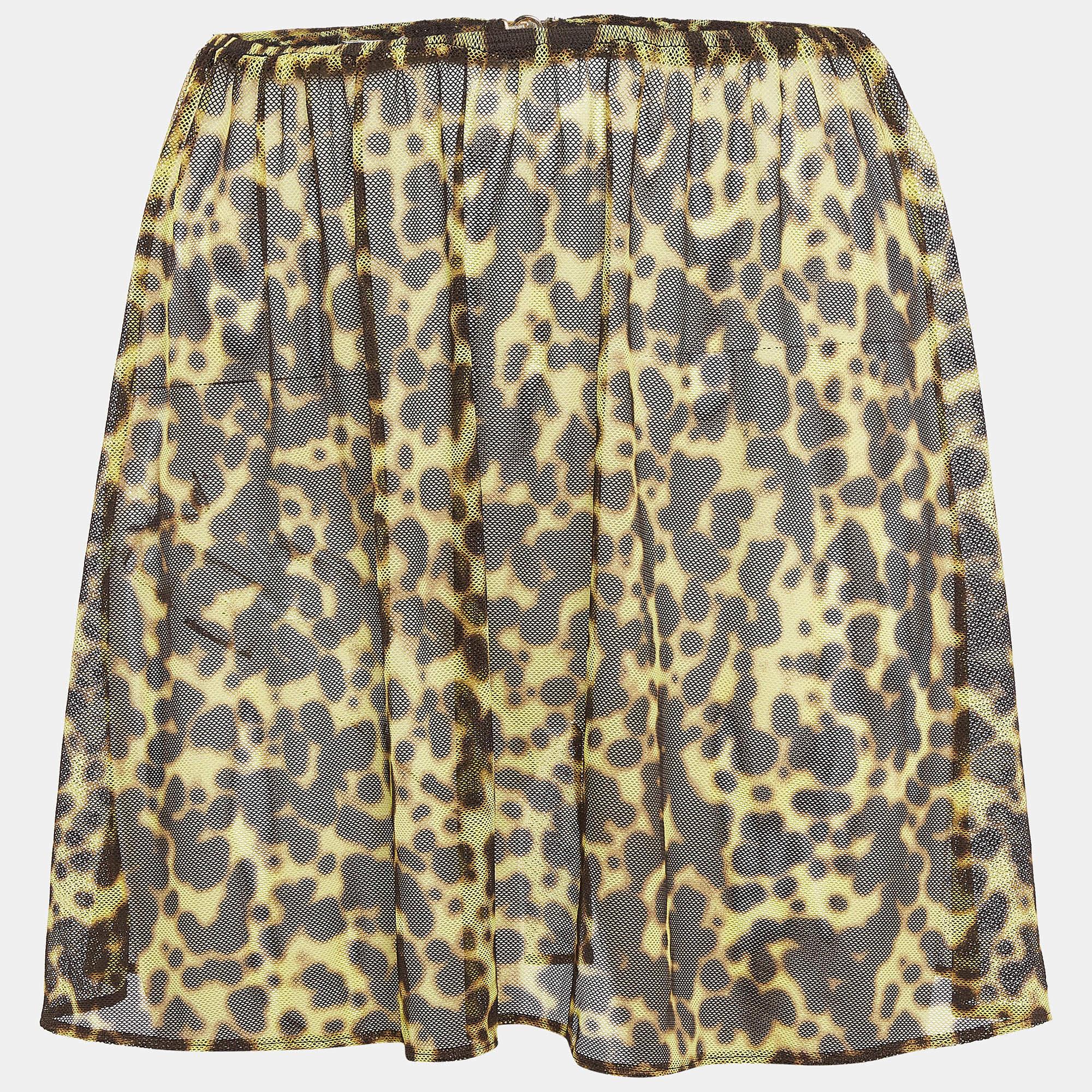 Jaune Ensemble de couvertures Le Bonitas jaune imprimé léopard Versace en vente