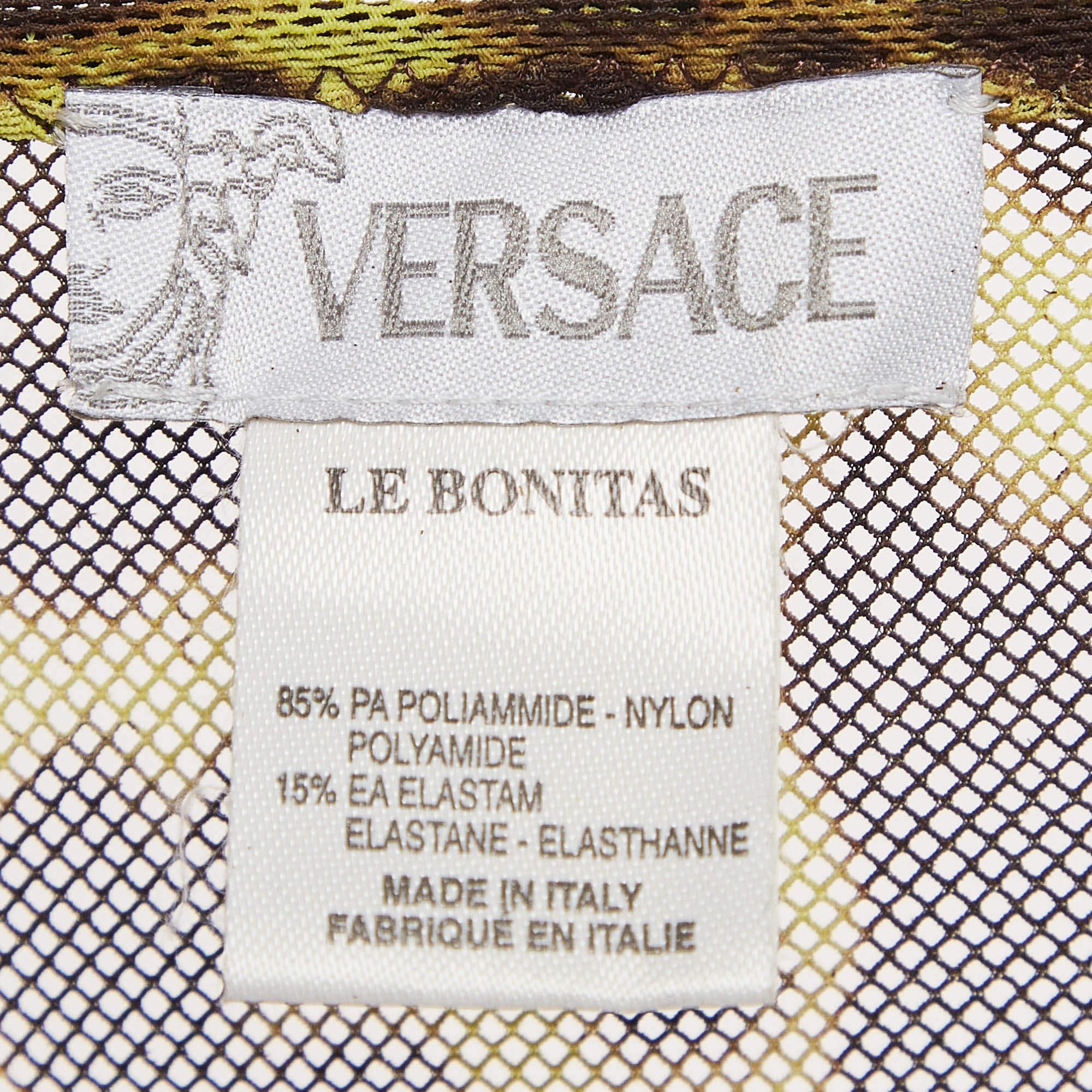 Ensemble de couvertures Le Bonitas jaune imprimé léopard Versace en vente 1
