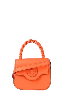 Versace Le Medusa Neon Orange Mini Top Handle Bag
