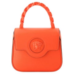 Versace Le Medusa Neon Orange Mini Top Handle Bag