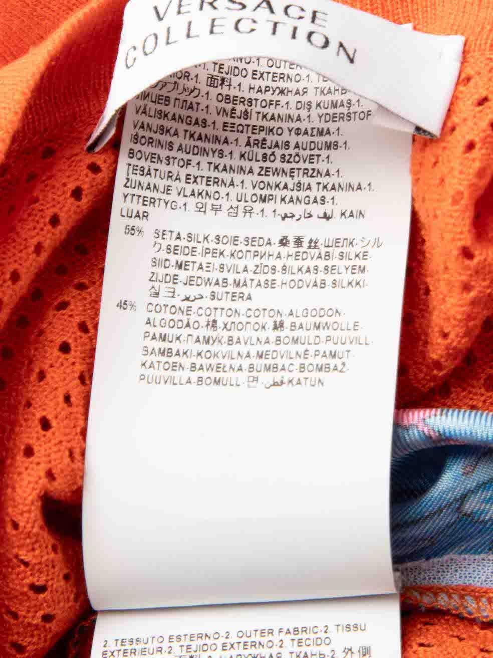 Women's Versace Leaf Pattern Silk Vest Size XS For Sale