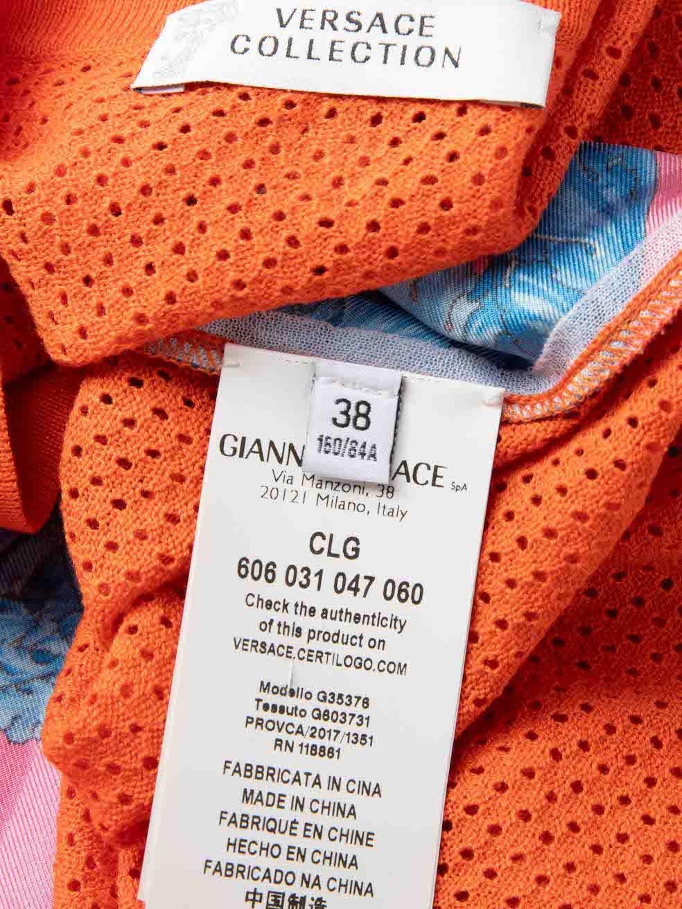 Versace Leaf Pattern Silk Vest Size XS For Sale 1