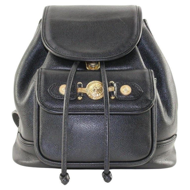 VERSACE Leather Backpack 1VER1214K For Sale at 1stDibs