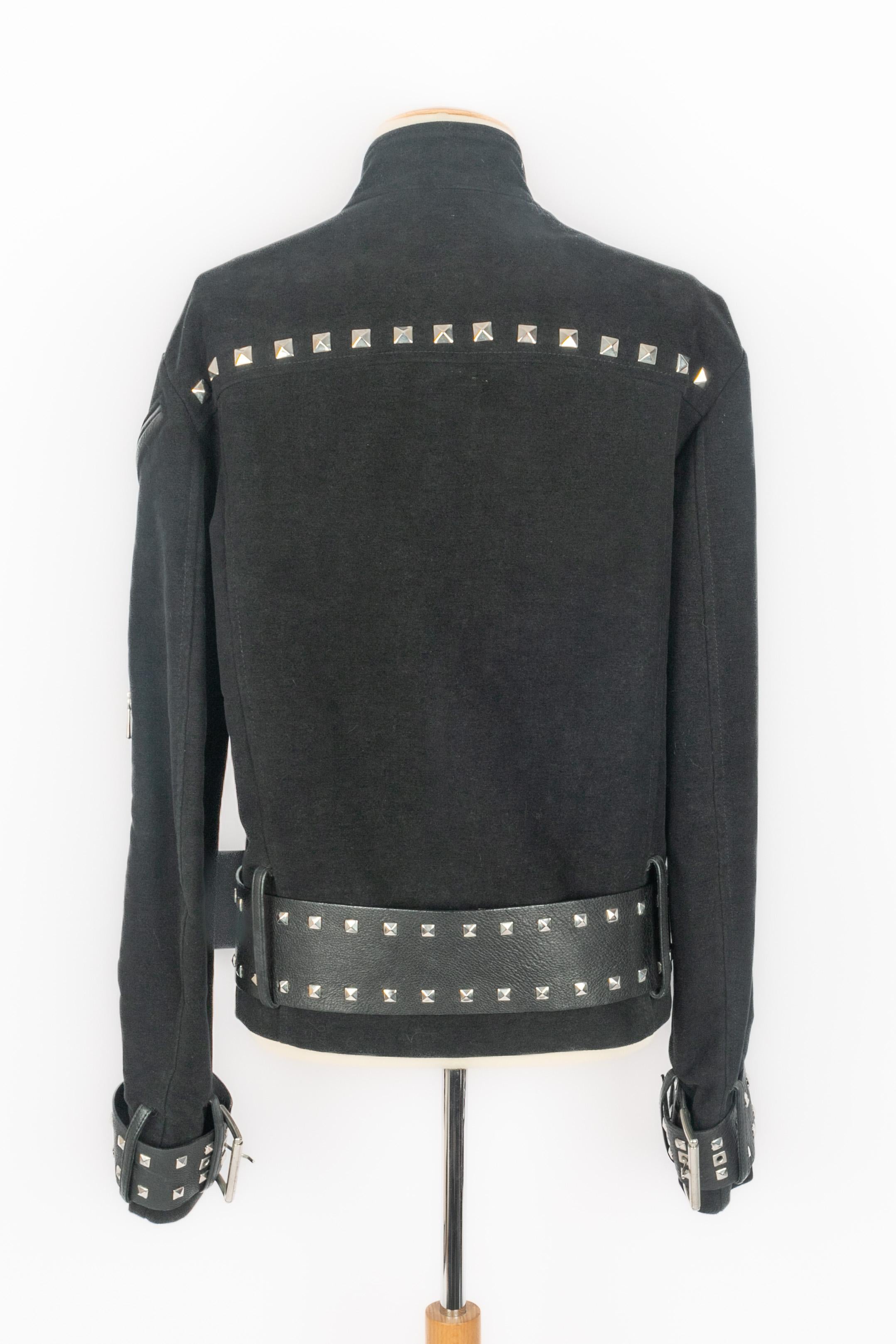 Versace leather jacket For Sale 4