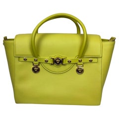 Versace Leather Large Medusa Medallion Tote