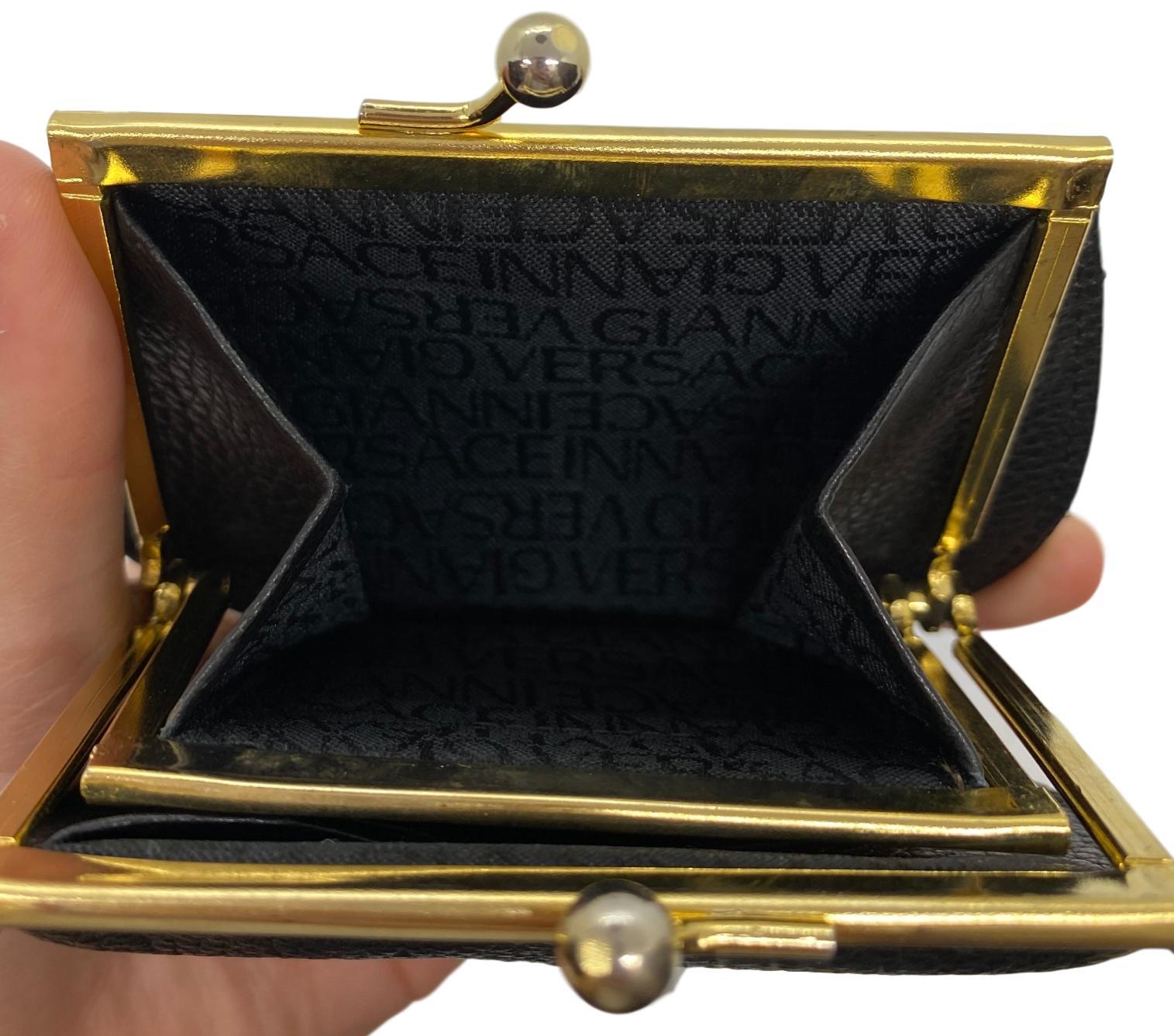 Versace Leather Medusa Coin Purse, Italy 1993. 3