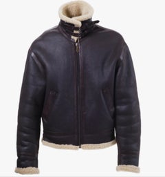 Versace Leather Shearling Jacket - '00s