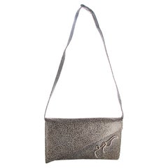 Used Versace Leather Shoulder Bag 