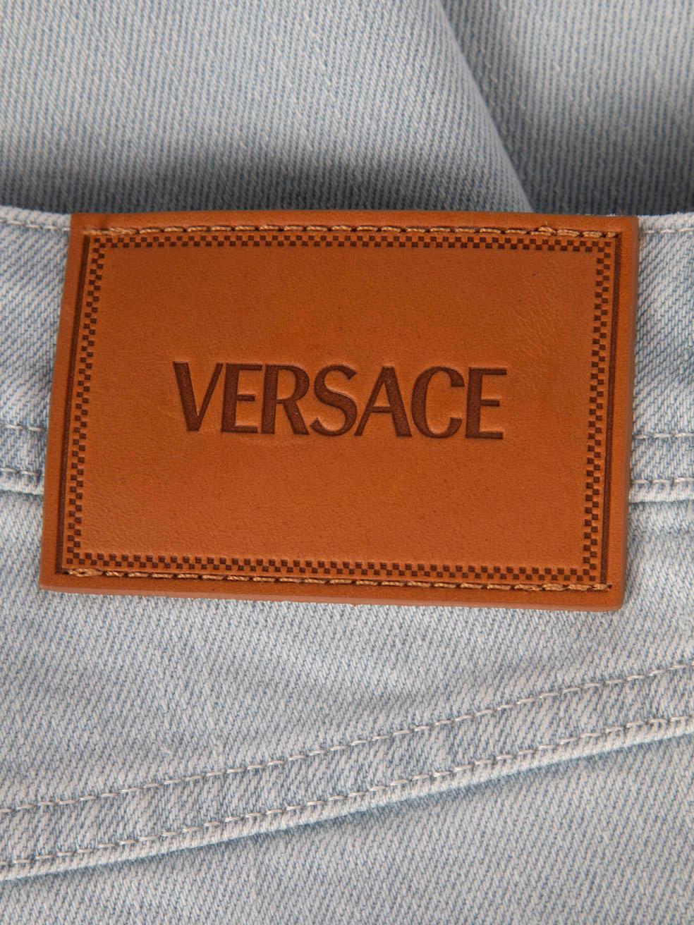 Donna Versace Jeans skinny in denim blu chiaro taglia S in vendita