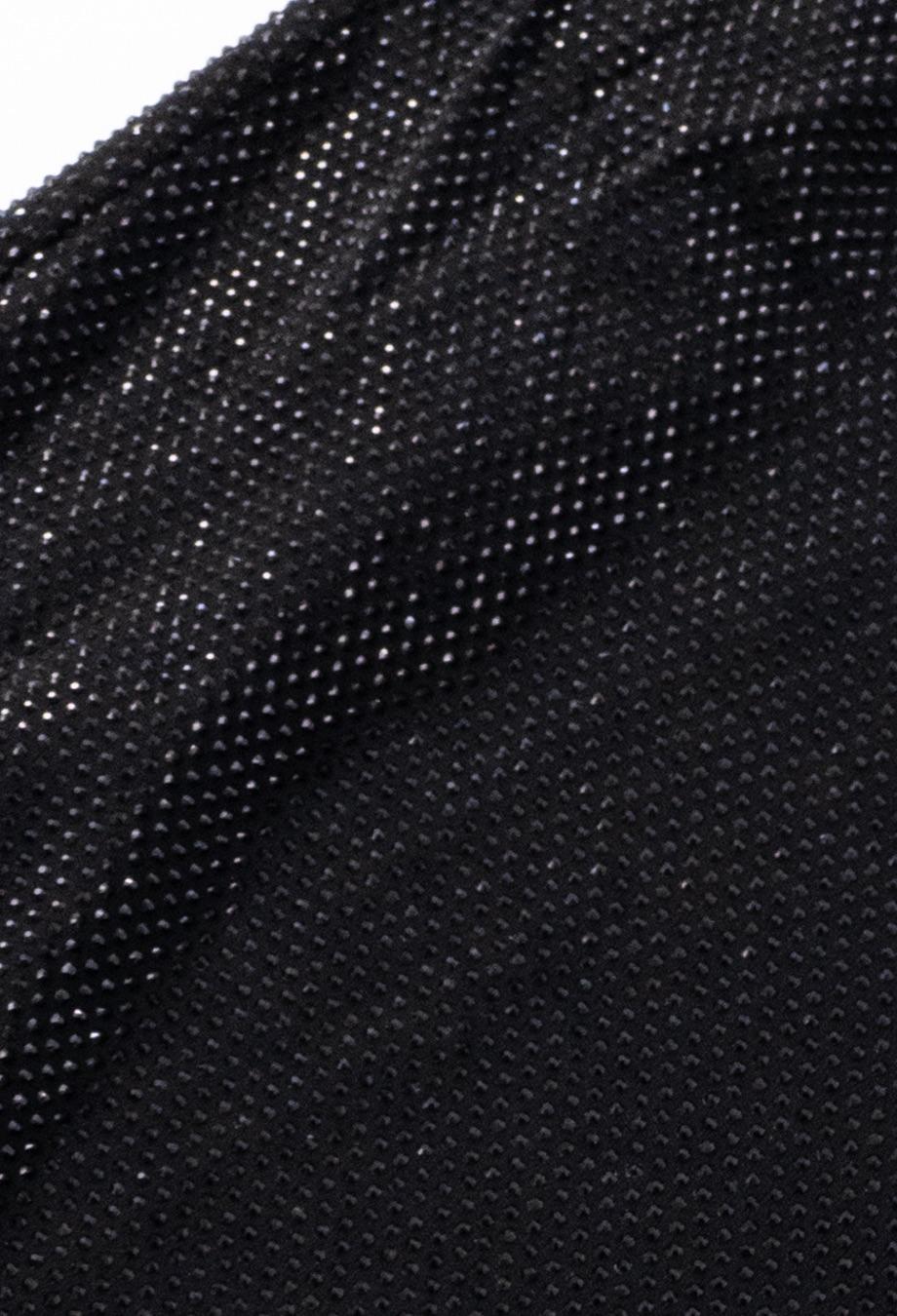 Versace LIMITED EDITION $5000 USD Black Crystal Mini Party Embellished Dress For Sale 4