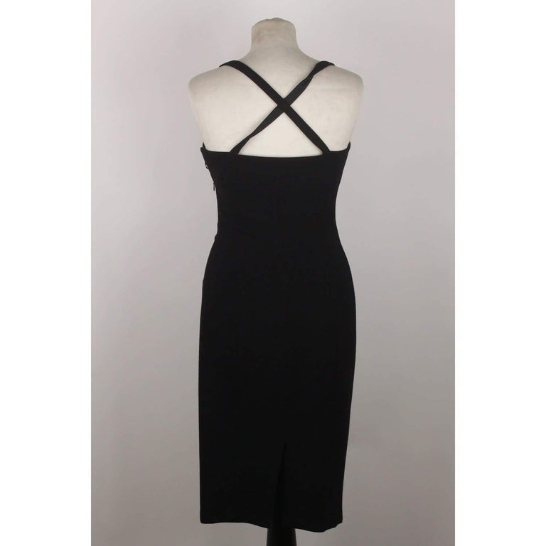 Versace Little Black Dress Size 38 For Sale at 1stDibs | little black ...