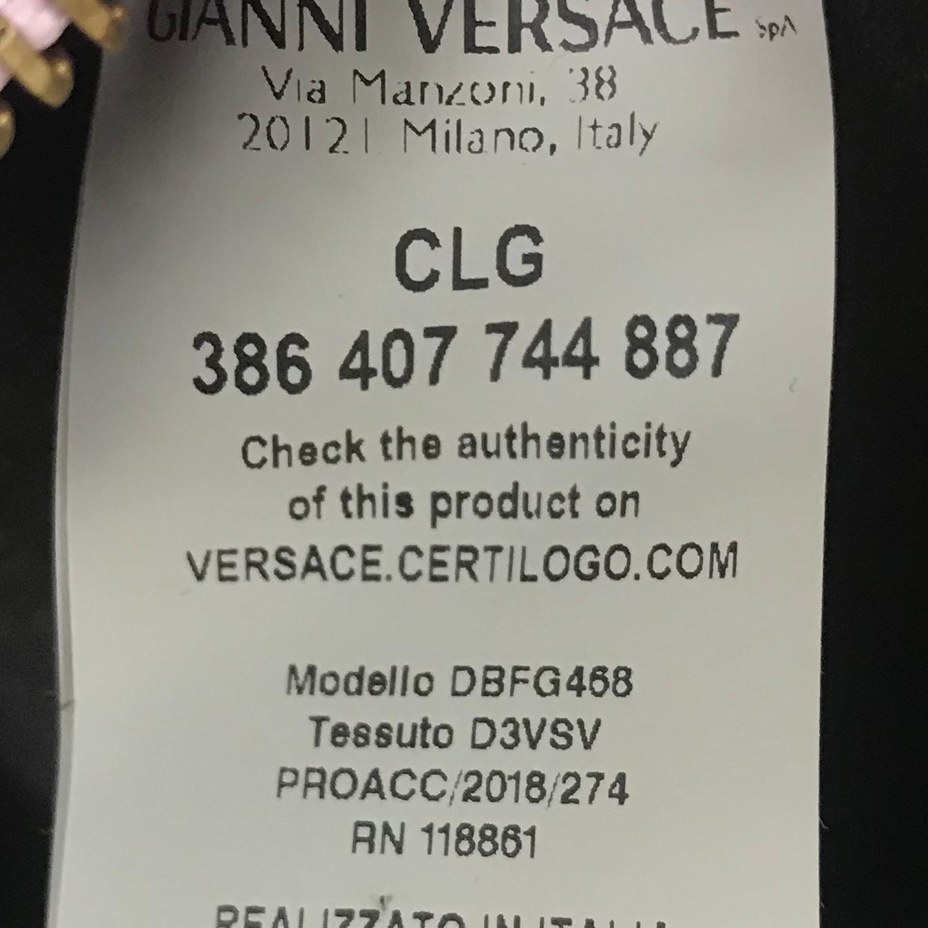Versace Logo Camera Bag Printed Leather Medium 2