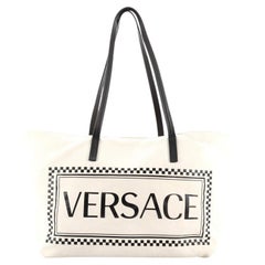 Versace Logo Tote Canvas Large