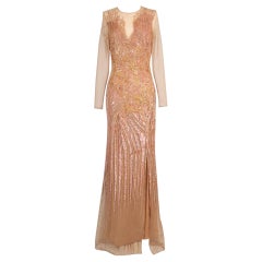 Versace Long Transparent Evening Dress
