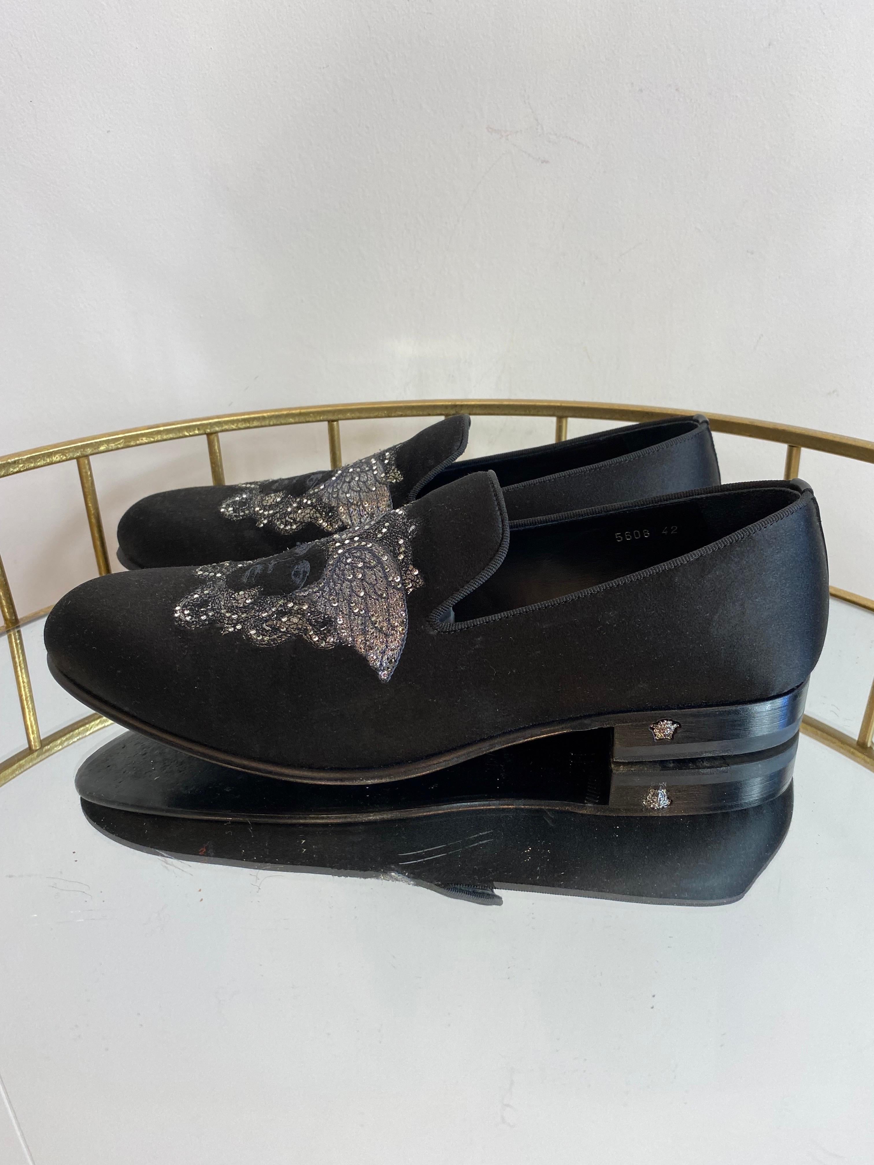 Black Versace man loafers For Sale