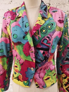 Versace Marilyn Monroe Betty Boop Cartoon Blazer Jacket